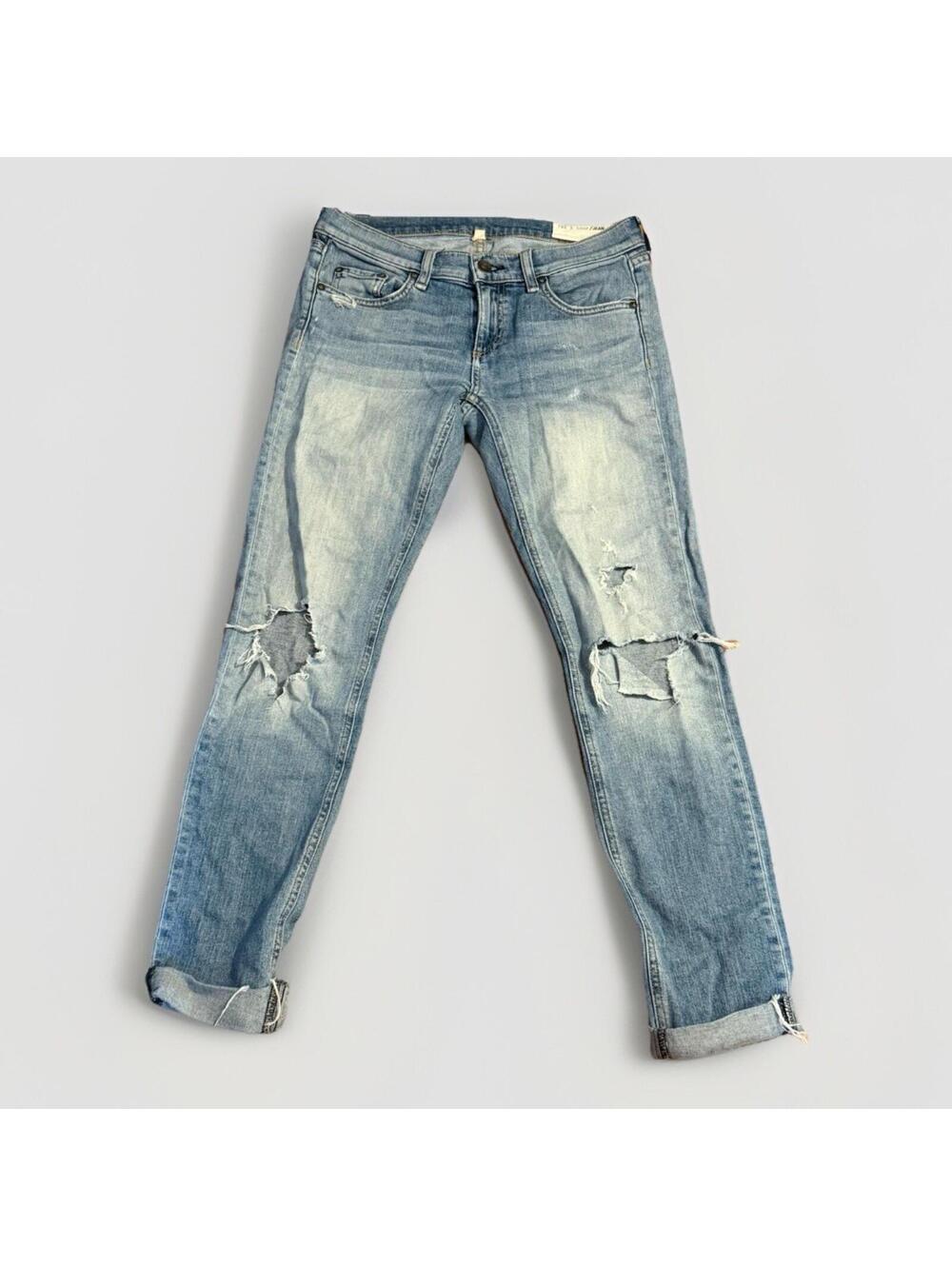 RAG & BONE Distressed Skinny Jeans Size 25